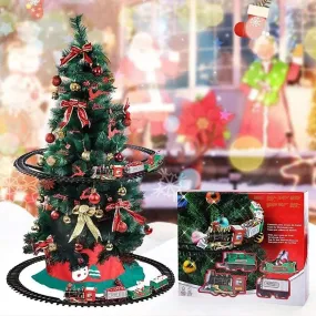 Festive Mini Electric Train Set with Track - Perfect for Kids' Christmas