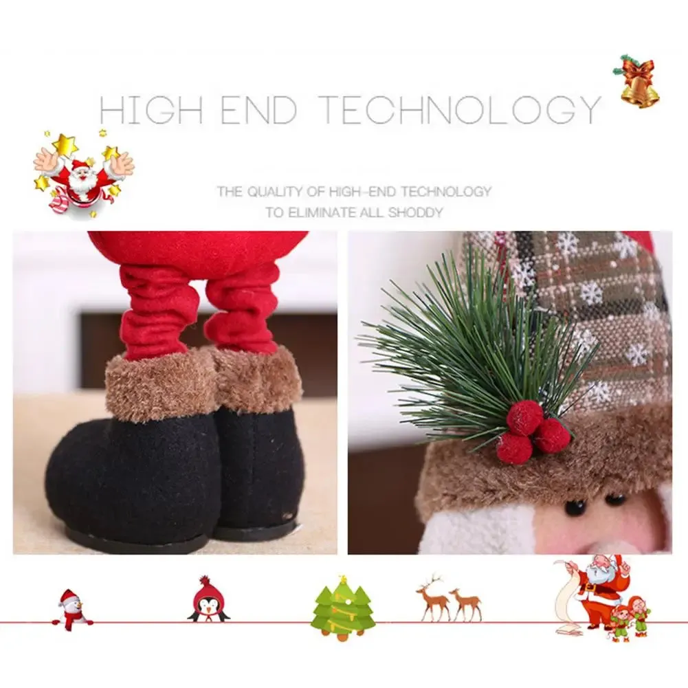 Festive Plush Santa & Snowman Dolls – Perfect Christmas Tree Decor!