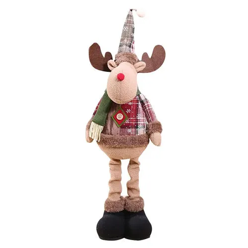 Festive Plush Santa & Snowman Dolls – Perfect Christmas Tree Decor!