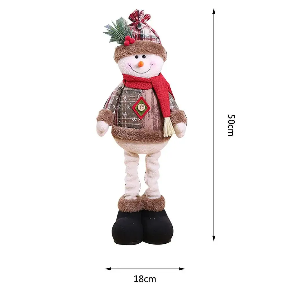 Festive Plush Santa & Snowman Dolls – Perfect Christmas Tree Decor!