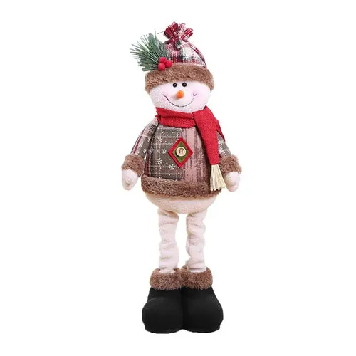 Festive Plush Santa & Snowman Dolls – Perfect Christmas Tree Decor!
