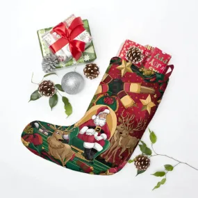 Festive Santa Claus Christmas Stockings