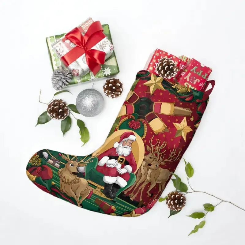 Festive Santa Claus Christmas Stockings