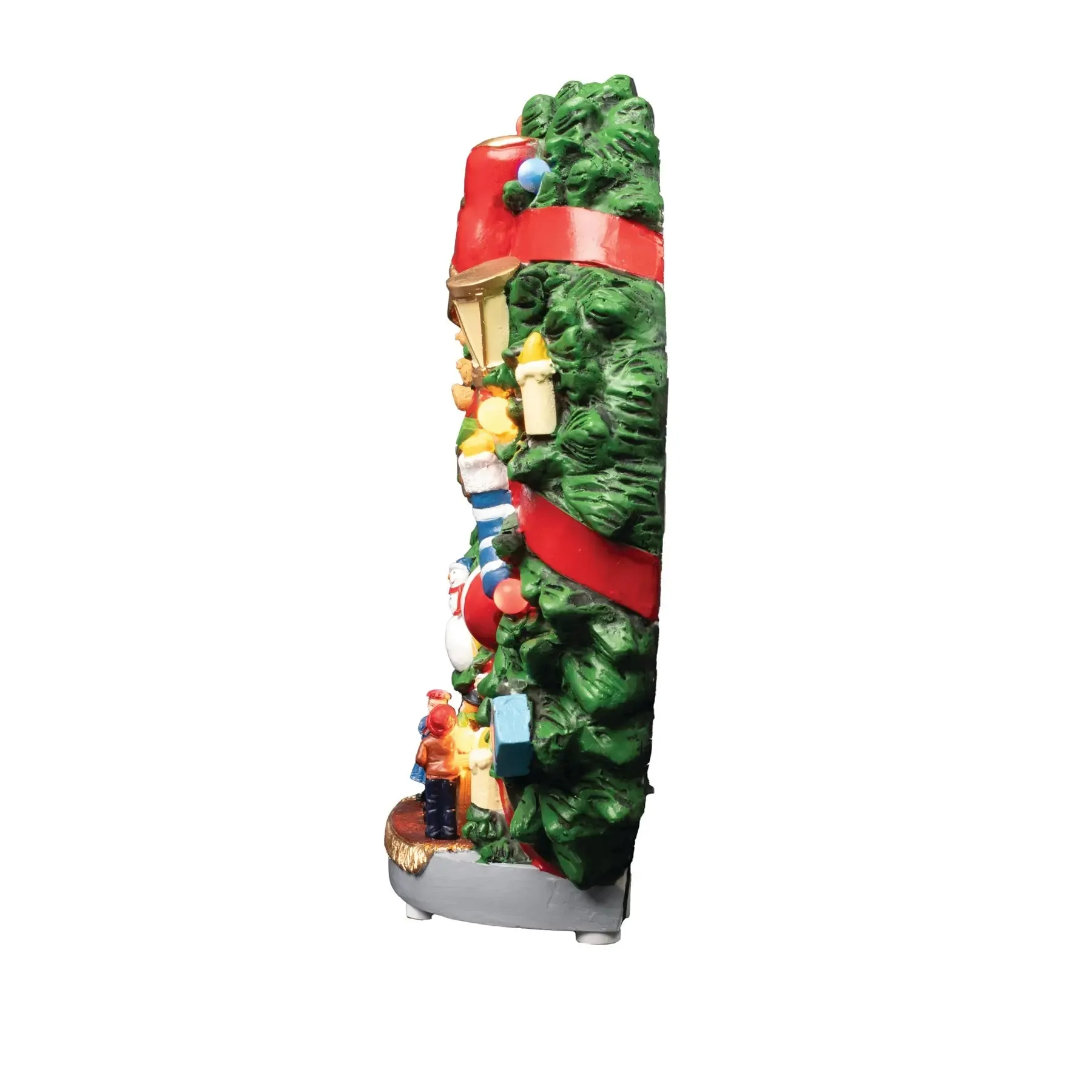 FG Square Animated Wreath - Christmas Village Accessory