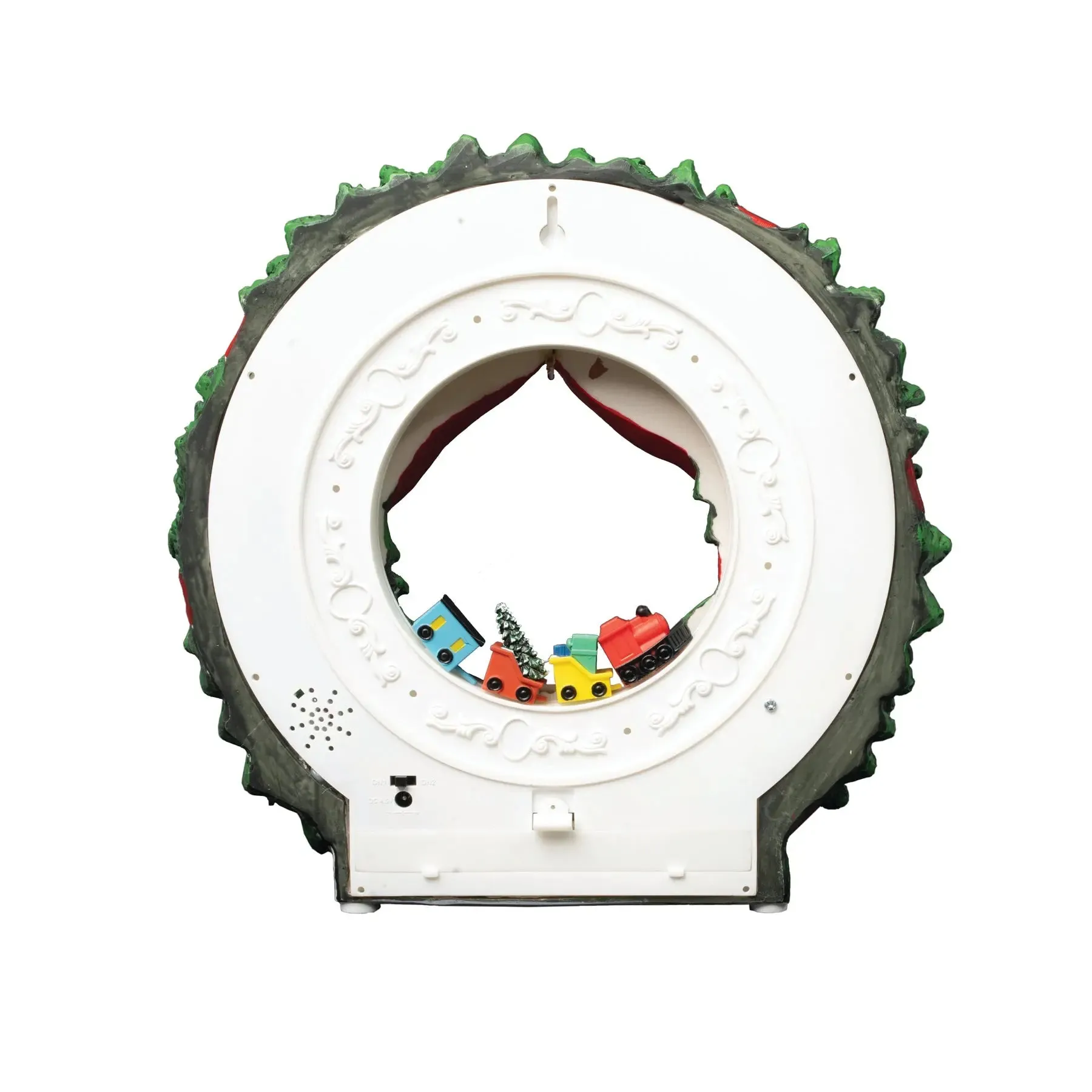 FG Square Animated Wreath - Christmas Village Accessory