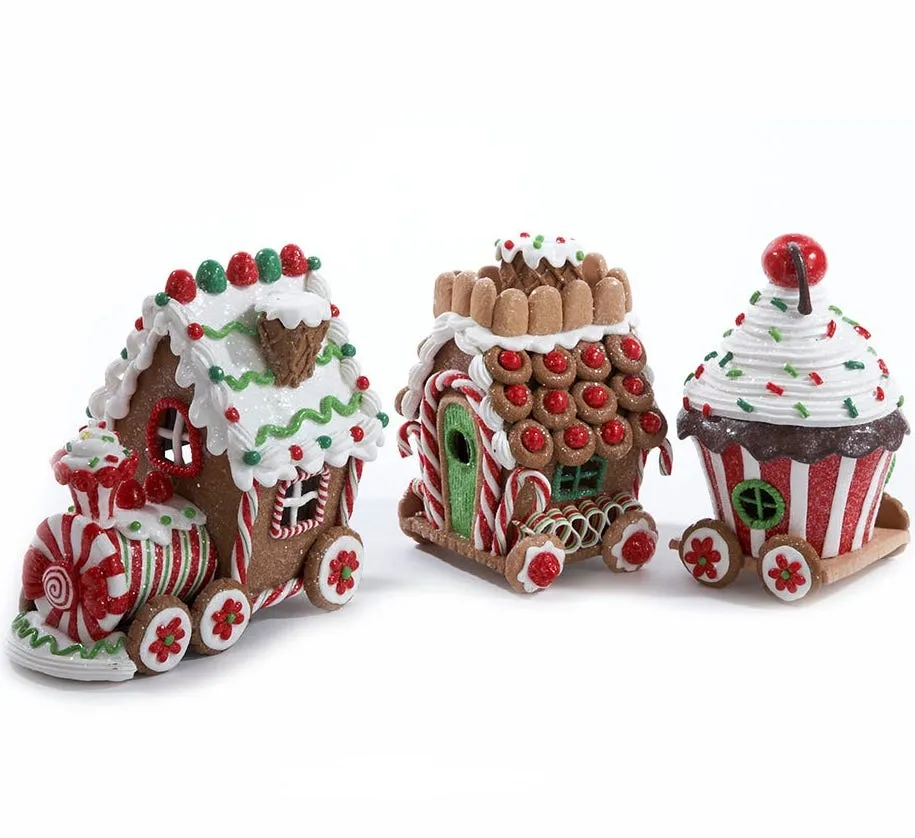 Gingerbread Train with Lights