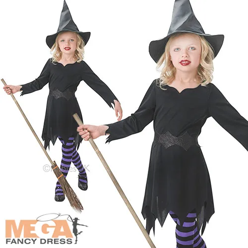 Girls Sorceress Witch   Hat Halloween Fancy Dress Costume