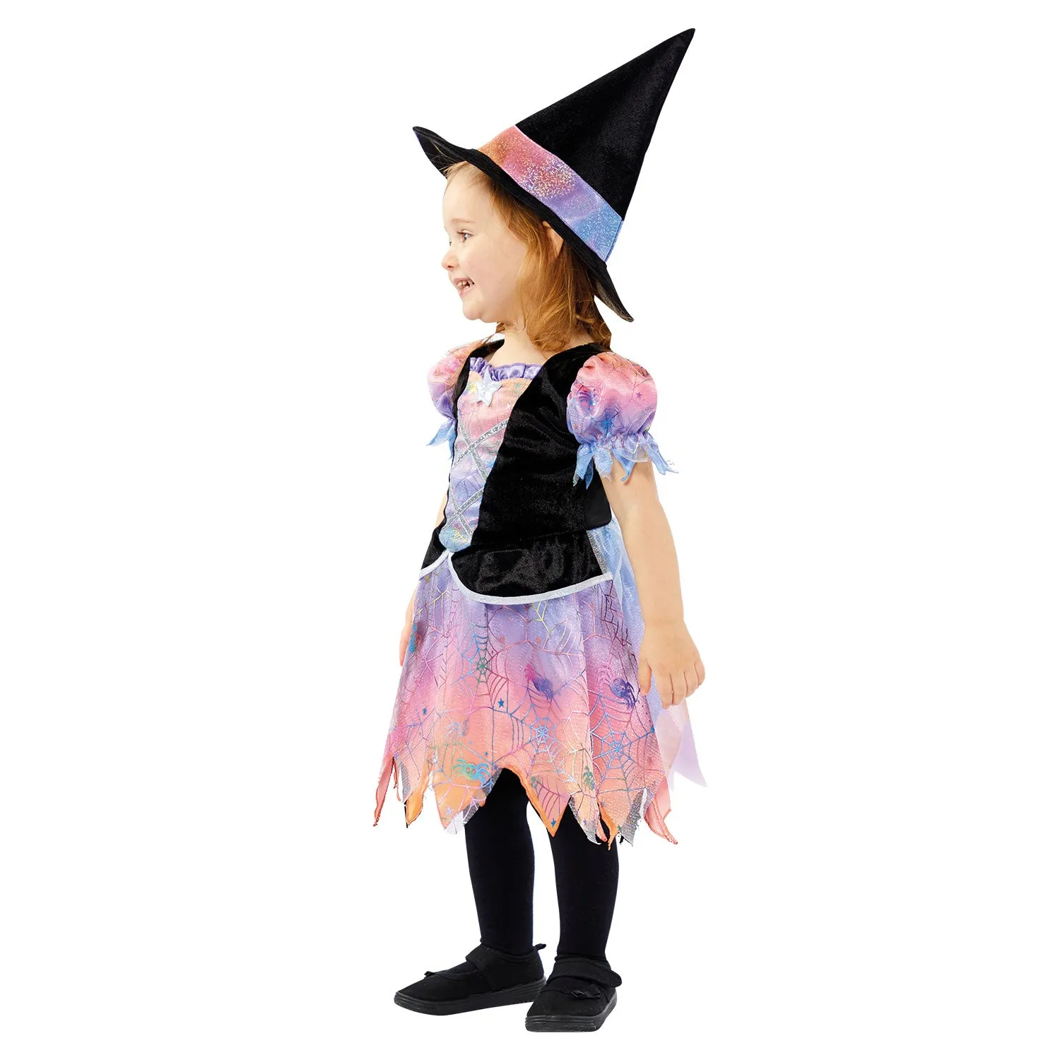 Girls Toddler Ombre Witch Halloween Fancy Dress Witches Costume