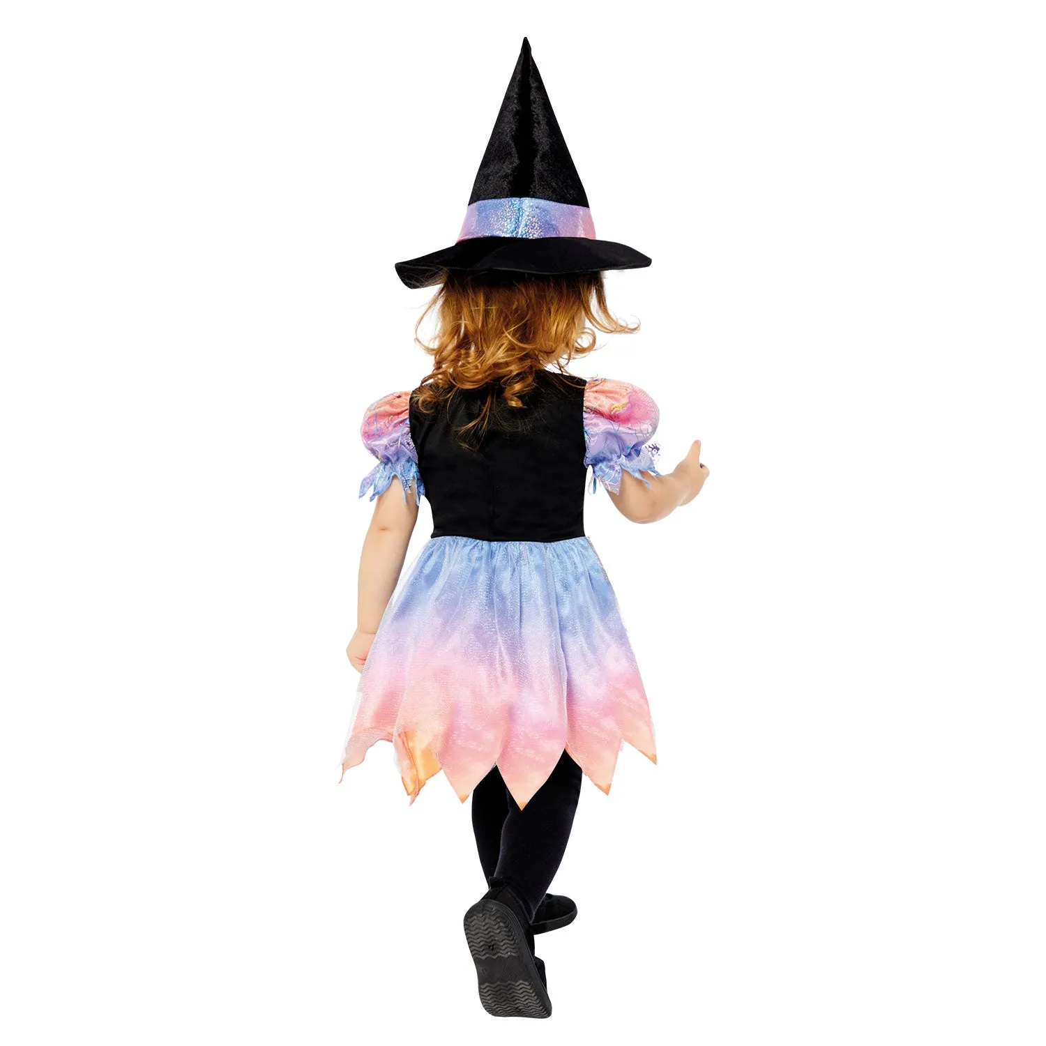 Girls Toddler Ombre Witch Halloween Fancy Dress Witches Costume
