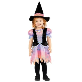 Girls Toddler Ombre Witch Halloween Fancy Dress Witches Costume