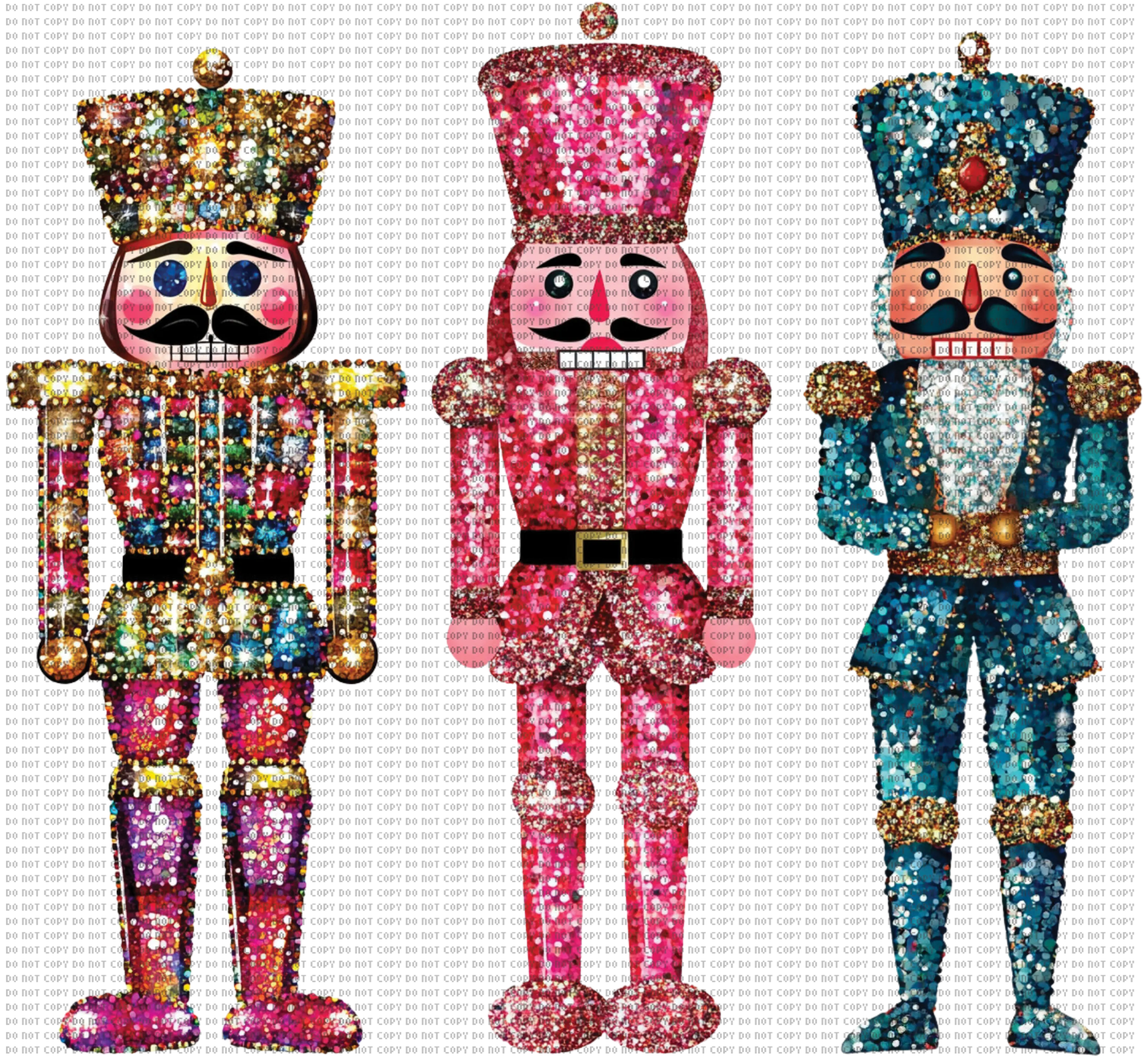 Glitter nutcrackers