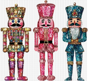 Glitter nutcrackers