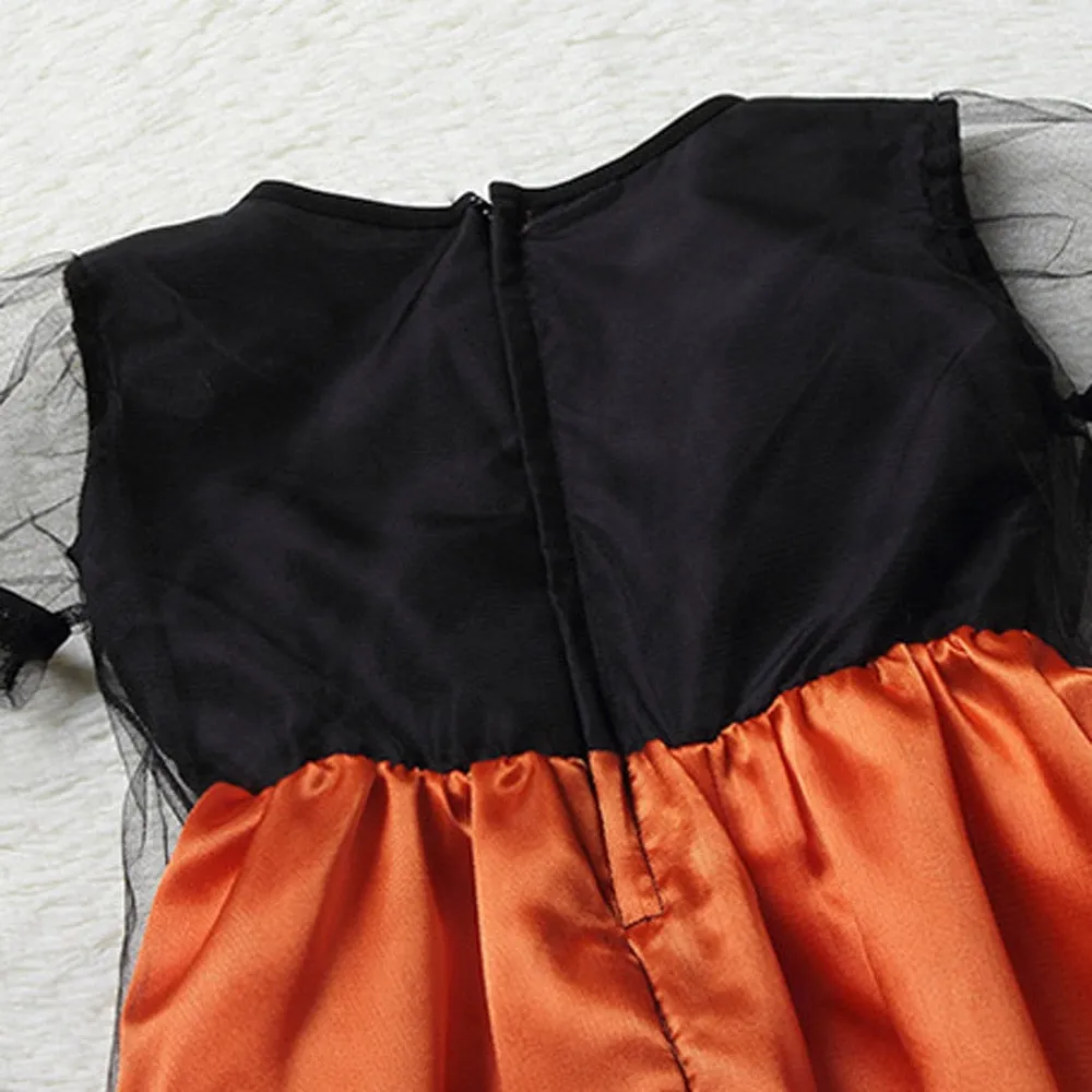 Halloween Costumes for Girls Children girls Cosplay Witch Halloween Costumes For Girls Party Witch Dress With Hat