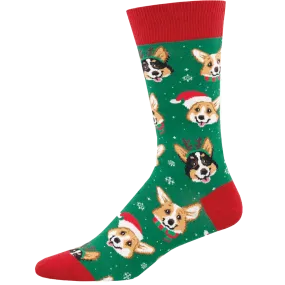 Happy Pawlidays Men's Crew Socks