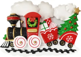 Holiday Choo-Choo Train Personalized Christmas Ornament