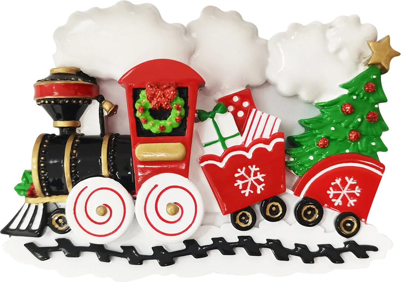 Holiday Choo-Choo Train Personalized Christmas Ornament