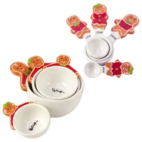 Holiday Magic Gingerbread 3-D Measuring Spoon & Measuring Cup Set