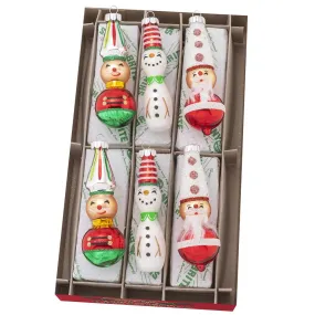 Holiday Splendor 6 Count 2.5" Decorated  Figures