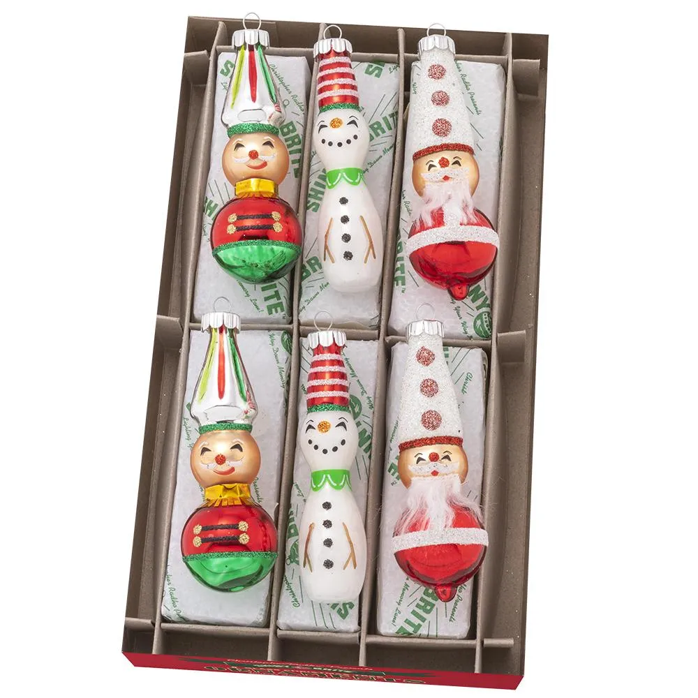 Holiday Splendor 6 Count 2.5" Decorated  Figures