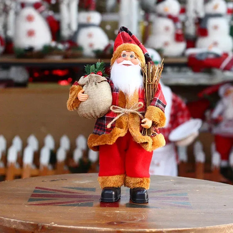 Home Navidad Christmas Ornaments - Santa Claus with Gifts
