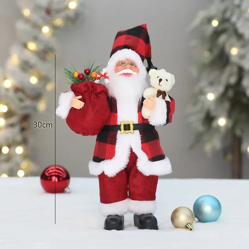 Home Navidad Christmas Ornaments - Santa Claus with Gifts