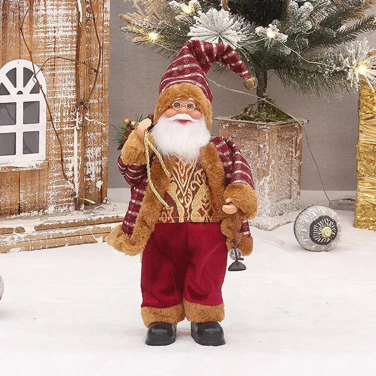 Home Navidad Christmas Ornaments - Santa Claus with Gifts