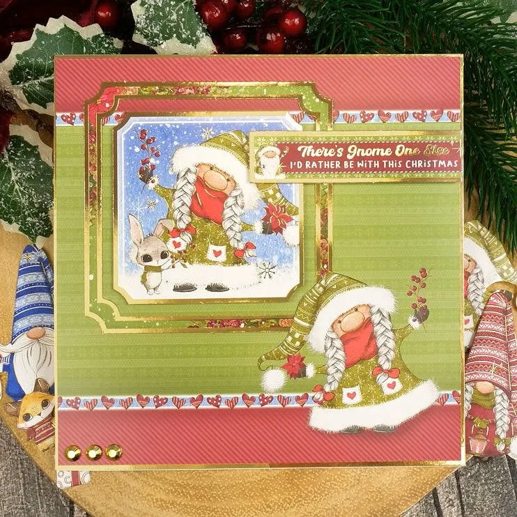 Hunkydory Deluxe A4 Craft Pads - Gnome for Christmas
