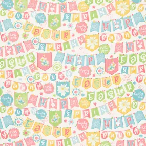 I'm All Ears - Easter Banners White Yardage