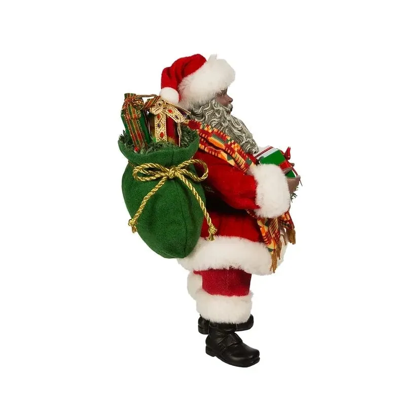 Kente Santa Claus Figurine