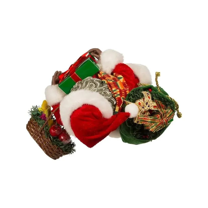 Kente Santa Claus Figurine