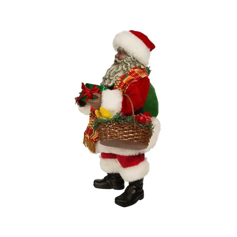 Kente Santa Claus Figurine