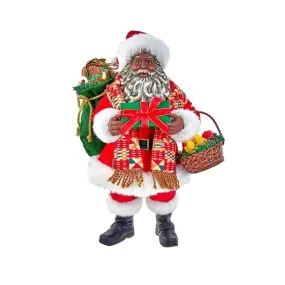 Kente Santa Claus Figurine