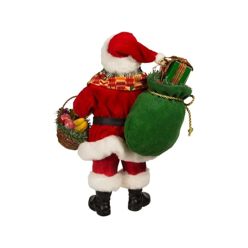 Kente Santa Claus Figurine