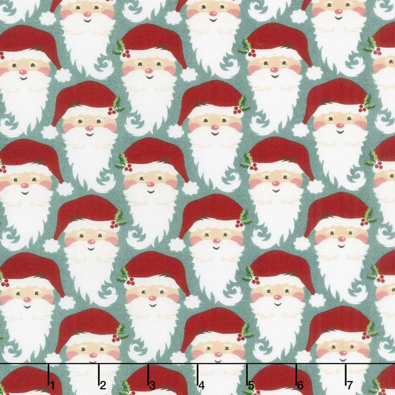 Kringle and Claus - Kringle Blue Spruce Yardage