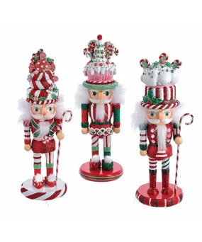 Kurt Adler 10"H Hollywood Cake   Candy Hat Nutcrackers