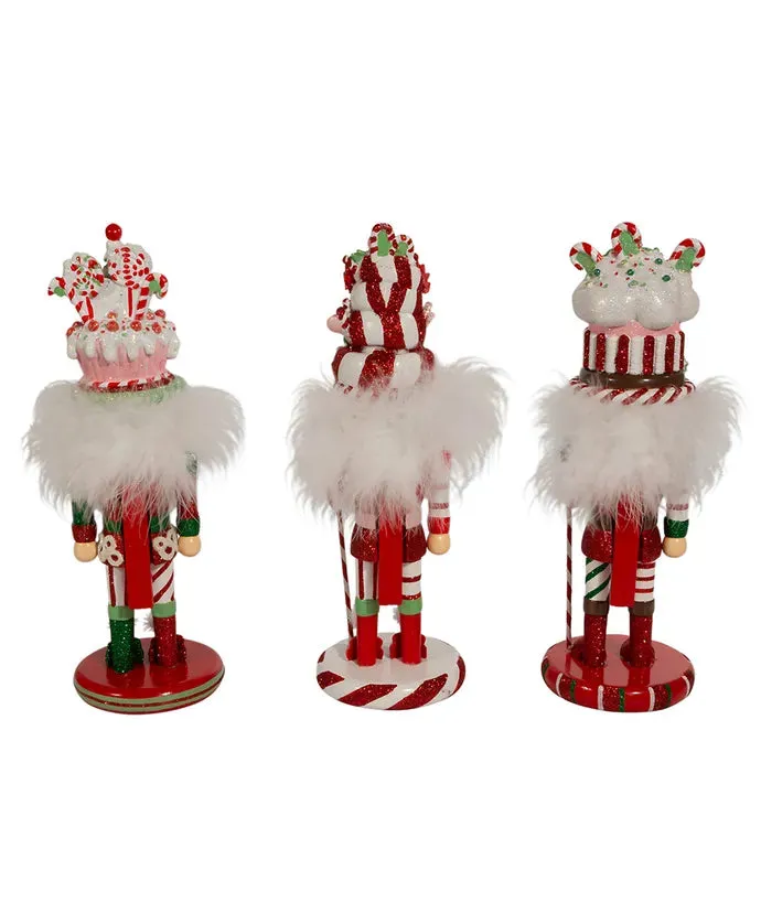 Kurt Adler 10"H Hollywood Cake   Candy Hat Nutcrackers