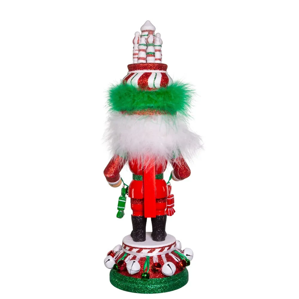 Kurt Adler 15-Inch Hollywood Nutcrackers™ Red, White and Green Candy Tower Hat Nutcracker