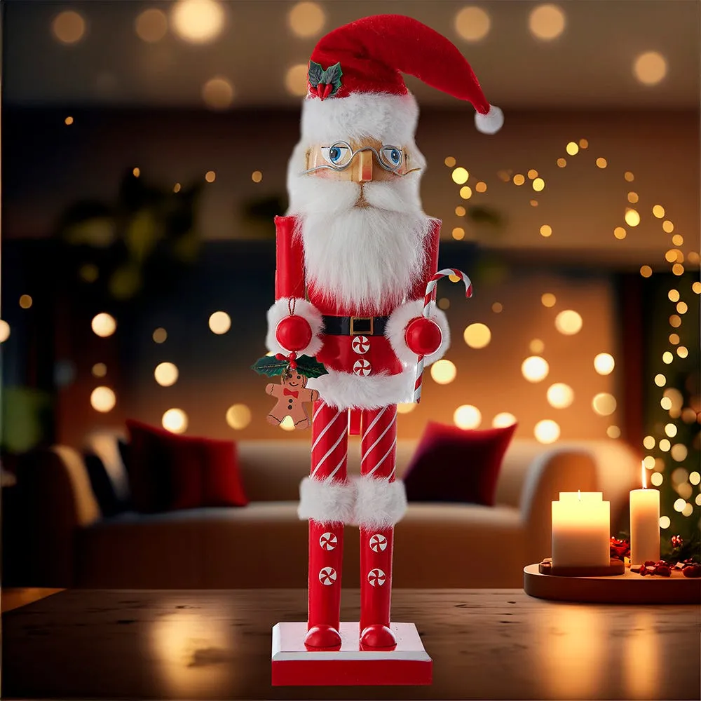 Kurt Adler 15-Inch Wooden Santa Claus Nutcracker