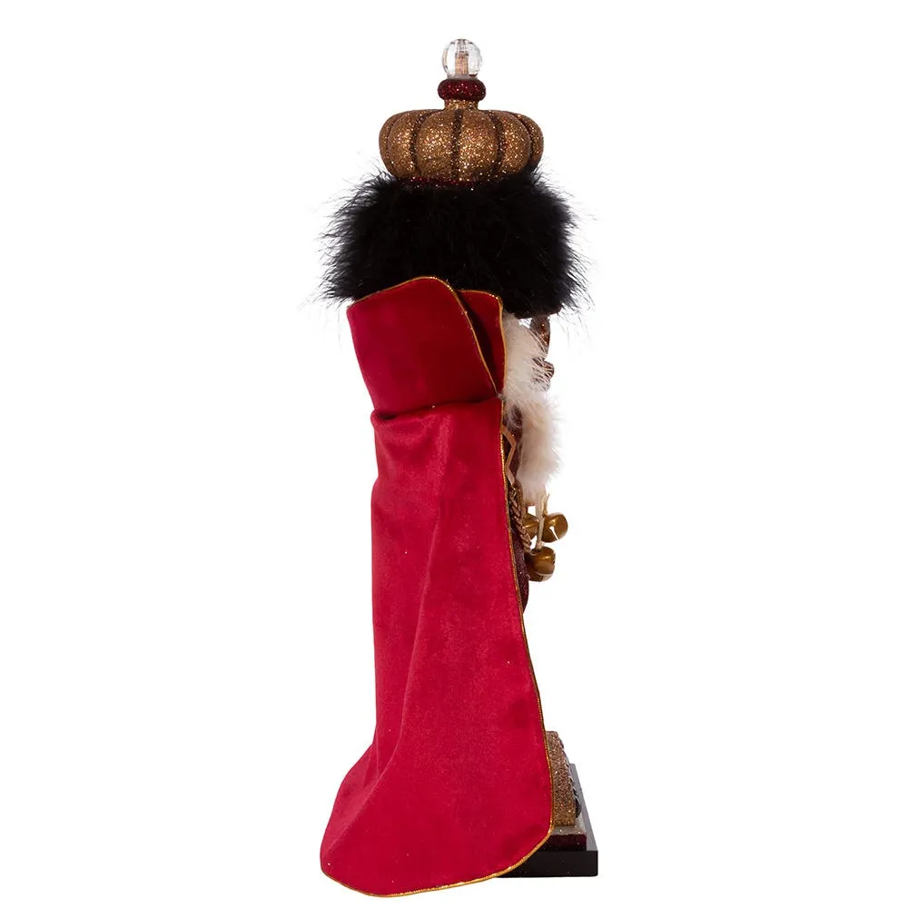 Kurt Adler 18-Inch Hollywood Burgundy King Nutcracker