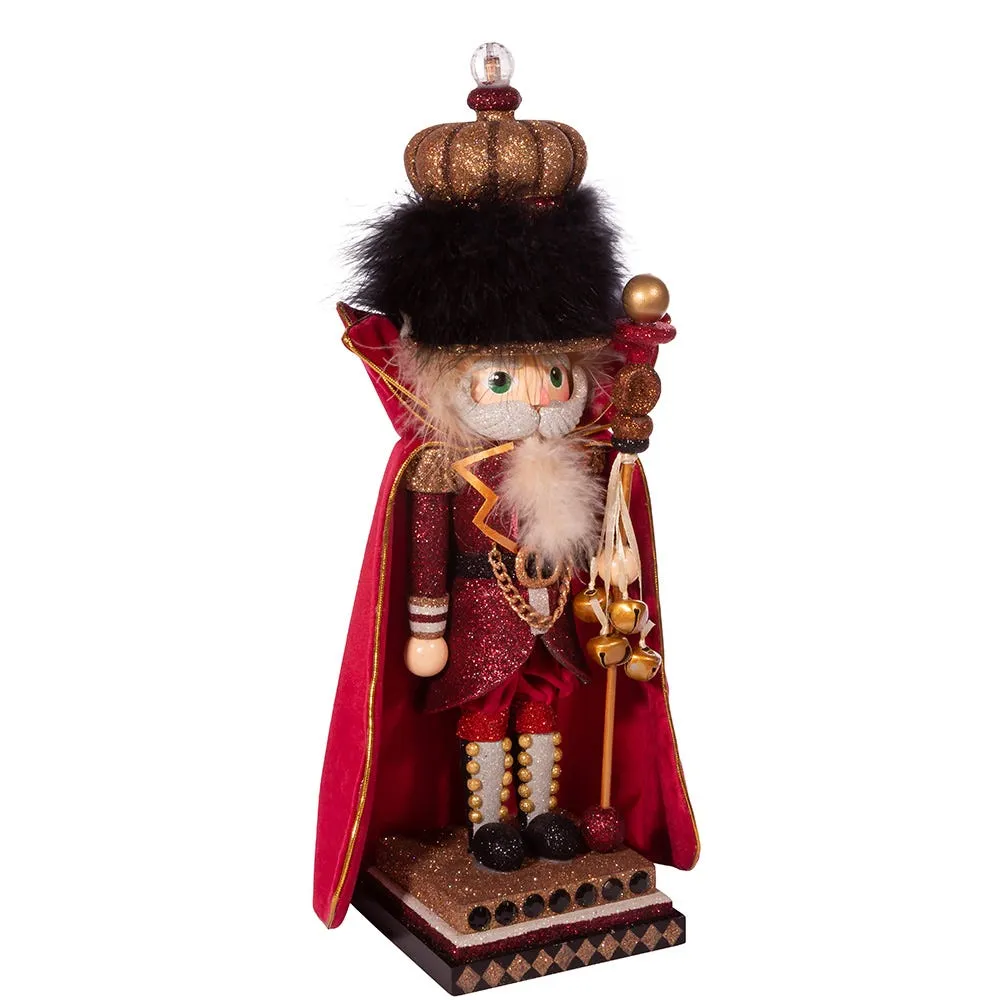 Kurt Adler 18-Inch Hollywood Burgundy King Nutcracker