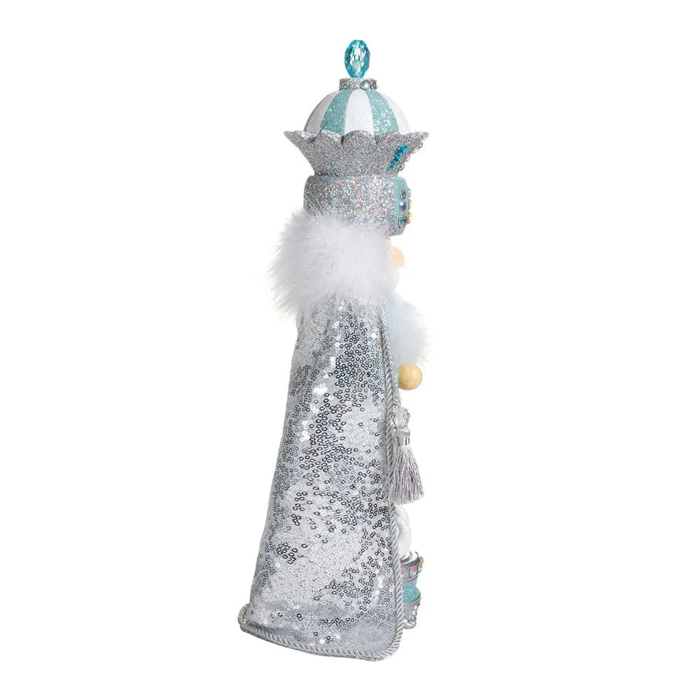 Kurt Adler 18.5-Inch Hollywood™ Blue and Silver King Nutcracker