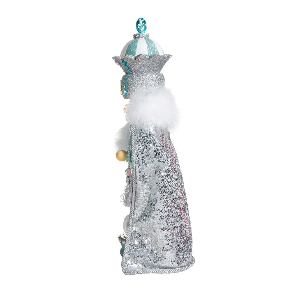 Kurt Adler 18.5-Inch Hollywood™ Blue and Silver King Nutcracker