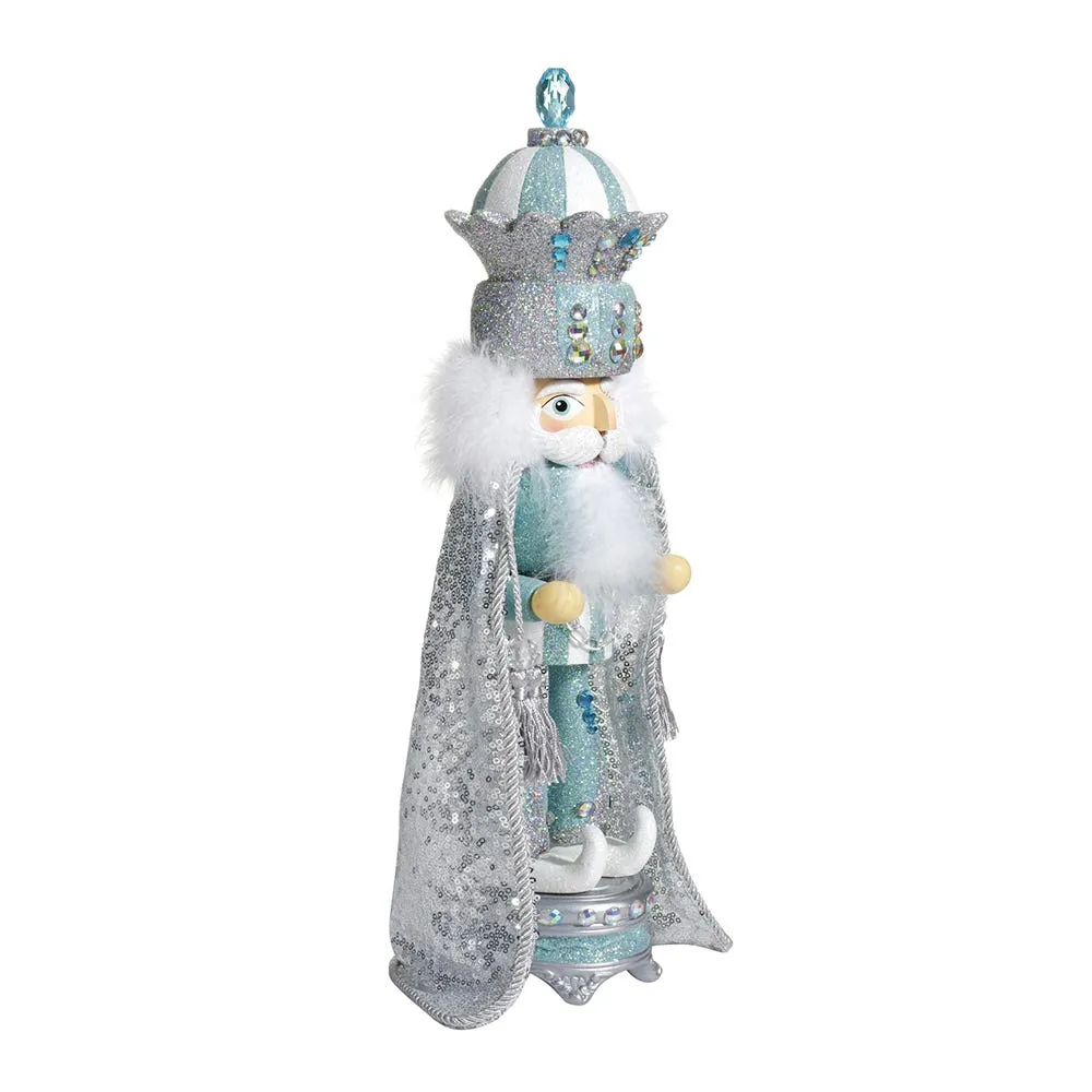 Kurt Adler 18.5-Inch Hollywood™ Blue and Silver King Nutcracker
