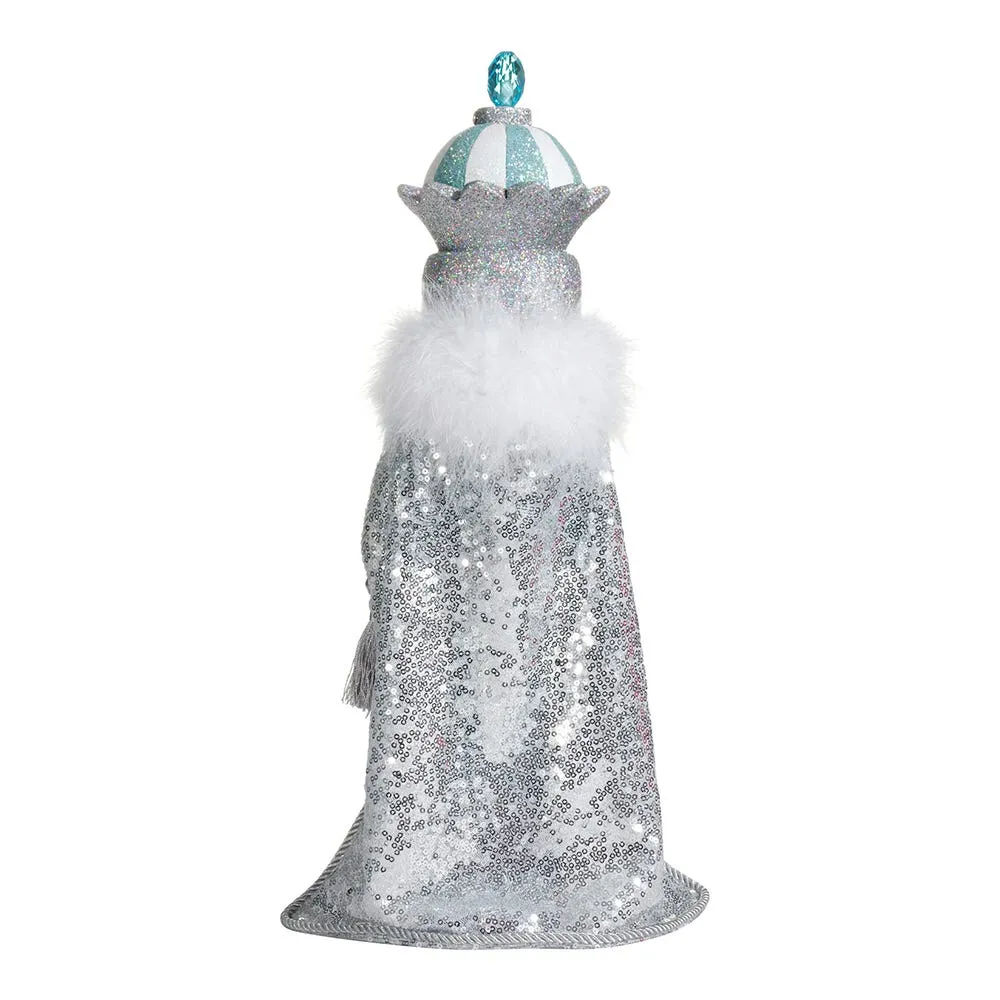 Kurt Adler 18.5-Inch Hollywood™ Blue and Silver King Nutcracker
