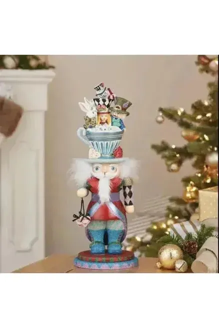 Kurt Adler 18" Hollywood Nutcrackers™ Alice Teacup Hat Nutcracker