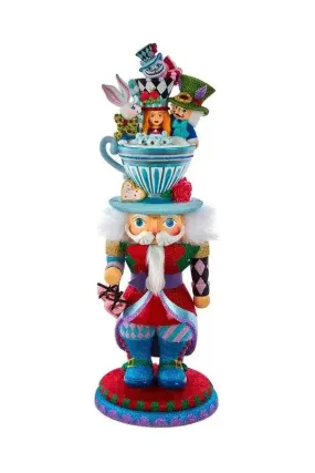 Kurt Adler 18" Hollywood Nutcrackers™ Alice Teacup Hat Nutcracker