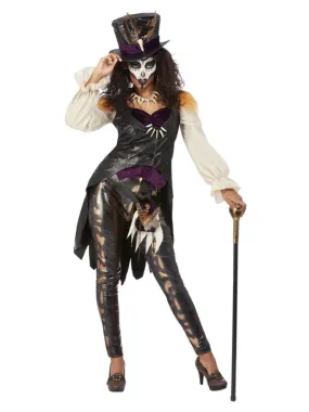 Ladies Voodoo Witch Doctor Halloween Fancy Dress Costume   Hat