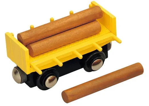 Log Car with Removable Logs