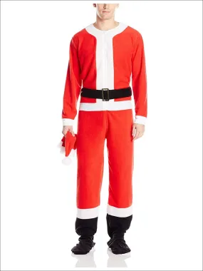 Men's Santa Claus Union Suit Footed Onesie Pajama