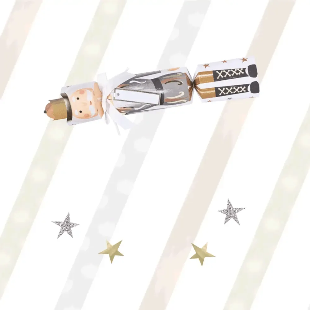 Metallic Nutcracker Christmas Crackers